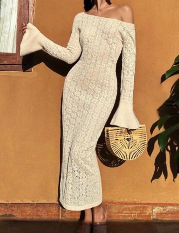 Rochie midi Shein, bej