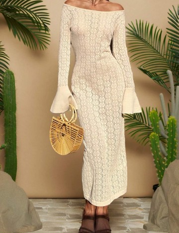 Rochie midi Shein, bej