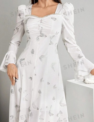 Rochie midi Shein, alb