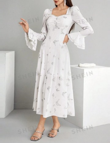 Rochie midi Shein, alb