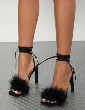 Sandale Cu Toc Shein, negru
