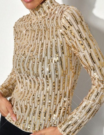 Bluză Shein, auriu
