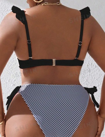 Costum de baie Shein Curve+, mix culori