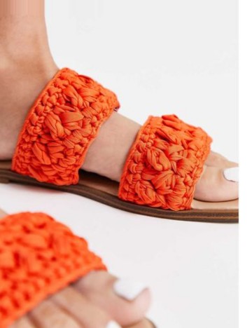 Șlapi Accessorize, portocaliu