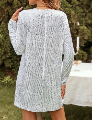 Rochie mini Shein, argintiu