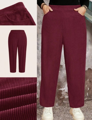 Pantaloni Shein, vișiniu