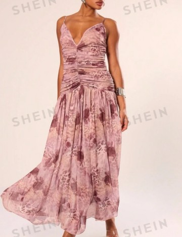 Rochie midi Shein, roz