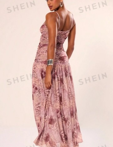 Rochie midi Shein, roz