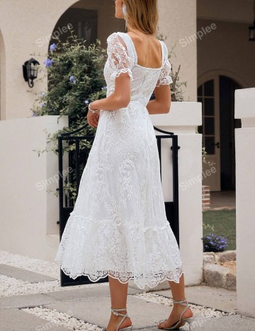 Rochie maxi Shein, alb