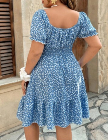 Rochie mini Shein Curve+, albastru