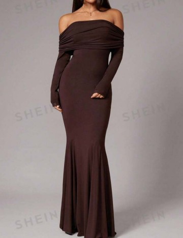 Rochie maxi Shein, maro