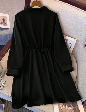 Rochie mini Shein Curve+, negru
