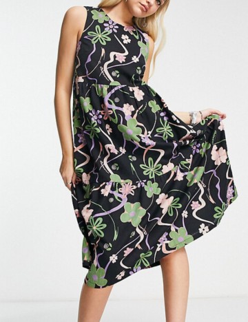 Rochie maxi Collusion, mix culori