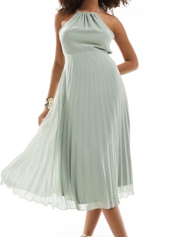 Rochie midi ASOS, verde