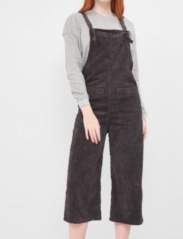 Salopetă lungă Pull&Bear, gri inchis