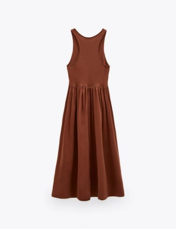 Rochie maxi Zara, maro ciocolata