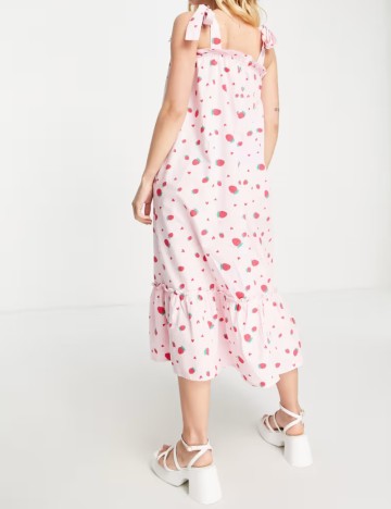 Rochie midi Pieces, mix culori