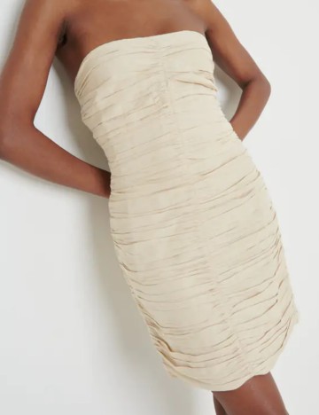 Rochie mini PRETTY LAVISH, bej