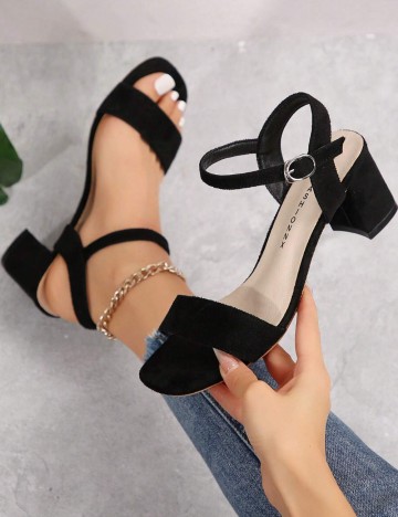 Sandale Cu Toc Shein, negru