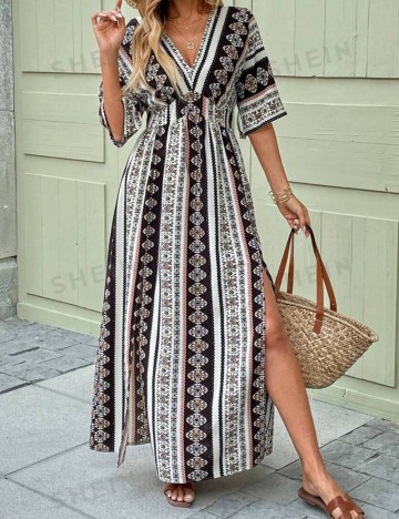 Rochie maxi Shein, mix culori