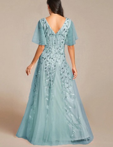 Rochie de ocazie Shein, turcoaz