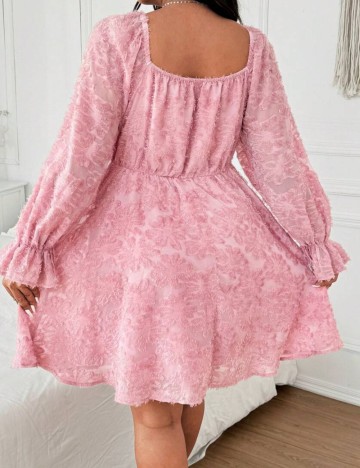 Rochie mini Shein Curve+, roz