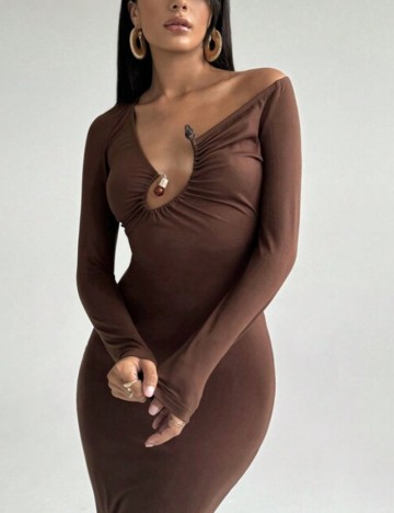 Rochie maxi Shein, maro