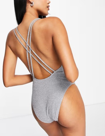 Costum de baie întreg ASOS, gri