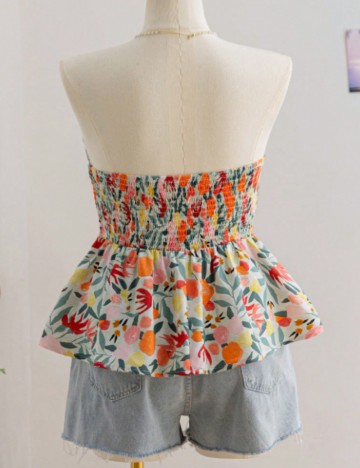 Top Shein Curve+, mix culori