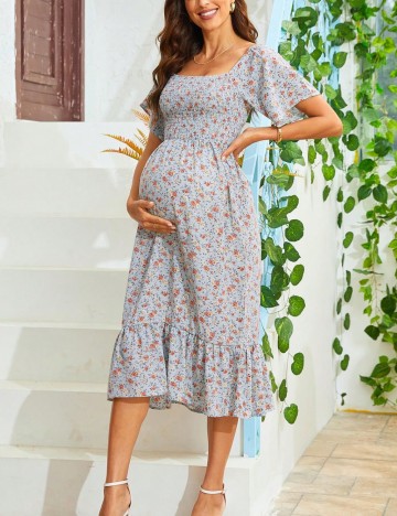 Rochie midi Shein, mix culori