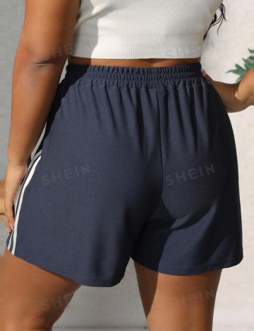 Pantaloni Shein Curve+, albastru