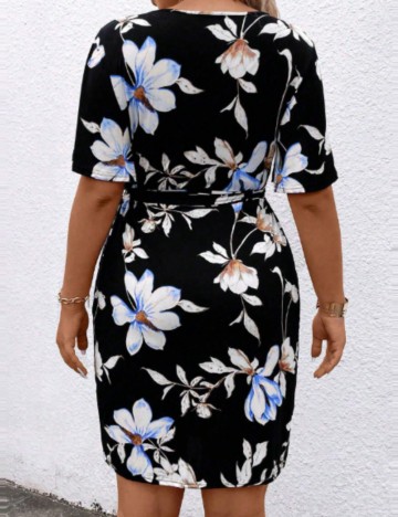 Rochie midi Shein Curve+, negru