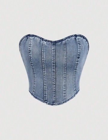 Top Shein, albastru