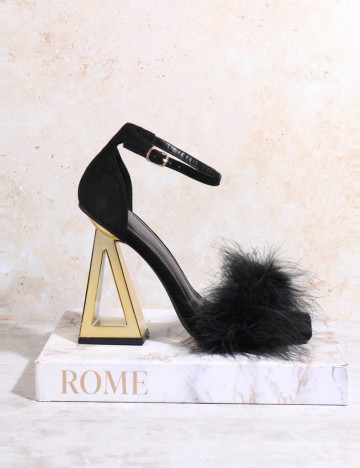 Sandale Cu Toc Shein, negru