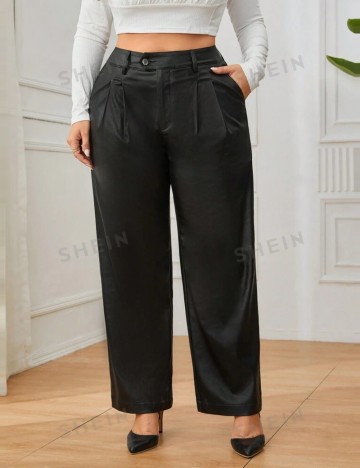 Pantaloni Shein Curve+, negru
