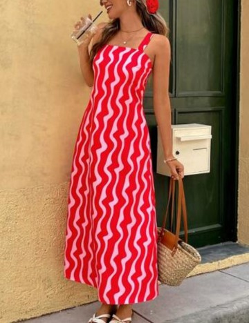 Rochie maxi Shein, mix culori