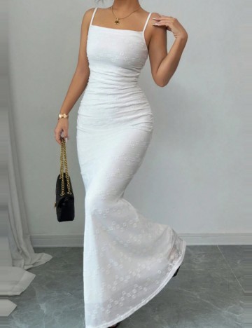 Rochie maxi Shein, alb