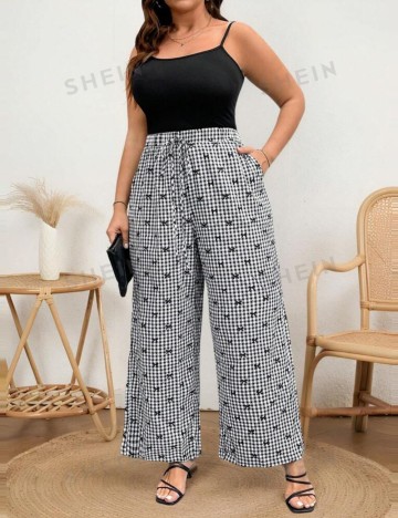 Pantaloni Shein Curve+, mix culori