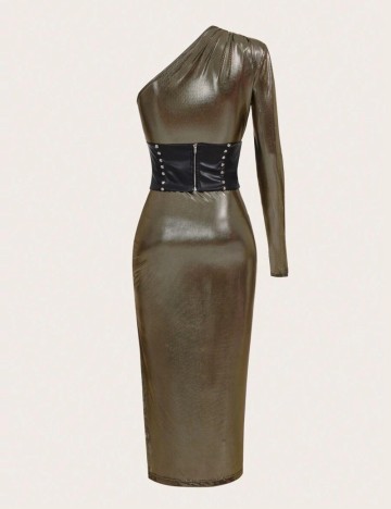 Rochie midi Shein, mix culori