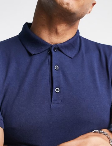 Tricou polo ASOS, albastru