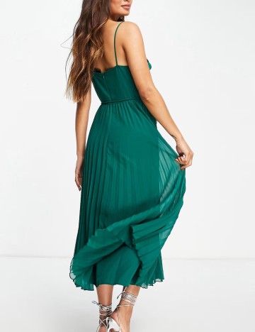 Rochie midi ASOS, verde