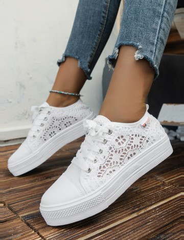 Pantofi Sport Shein, alb