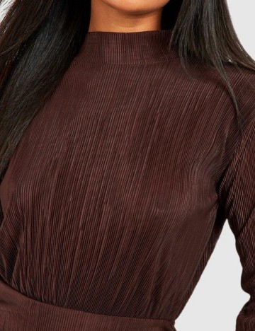 Rochie midi Boohoo, maro