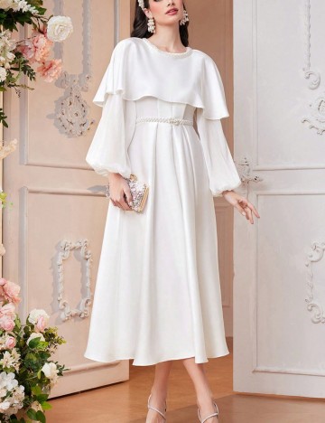 Rochie midi Shein, alb
