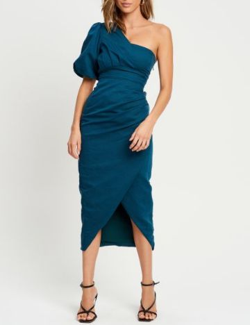 Rochie midi BWLDR, turcoaz