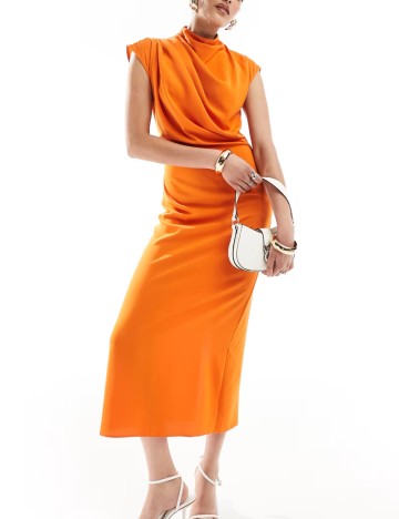 Rochie maxi ASOS, portocaliu