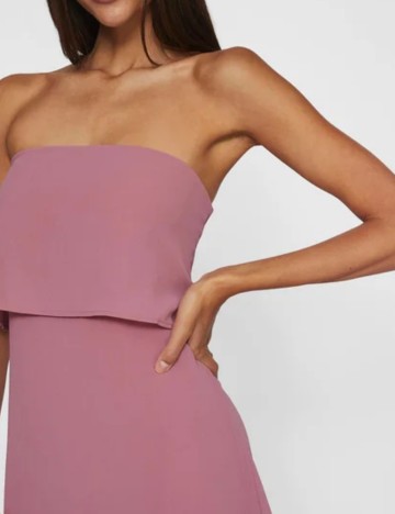 Rochie maxi Vila, roz