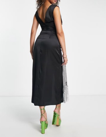Rochie midi ASOS, negru