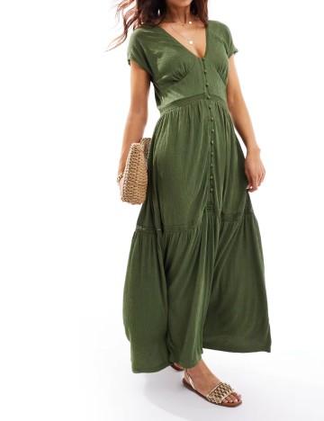 Rochie maxi ASOS, verde