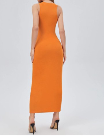 Rochie maxi Shein, portocaliu